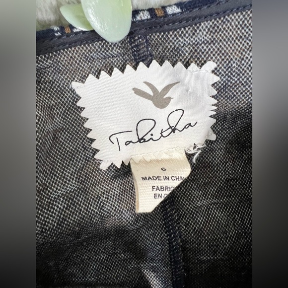 Anthropologie Tabitha Nautical Blue Retro Geometric Print Sheath Dress Size 6 - Picture 9 of 11